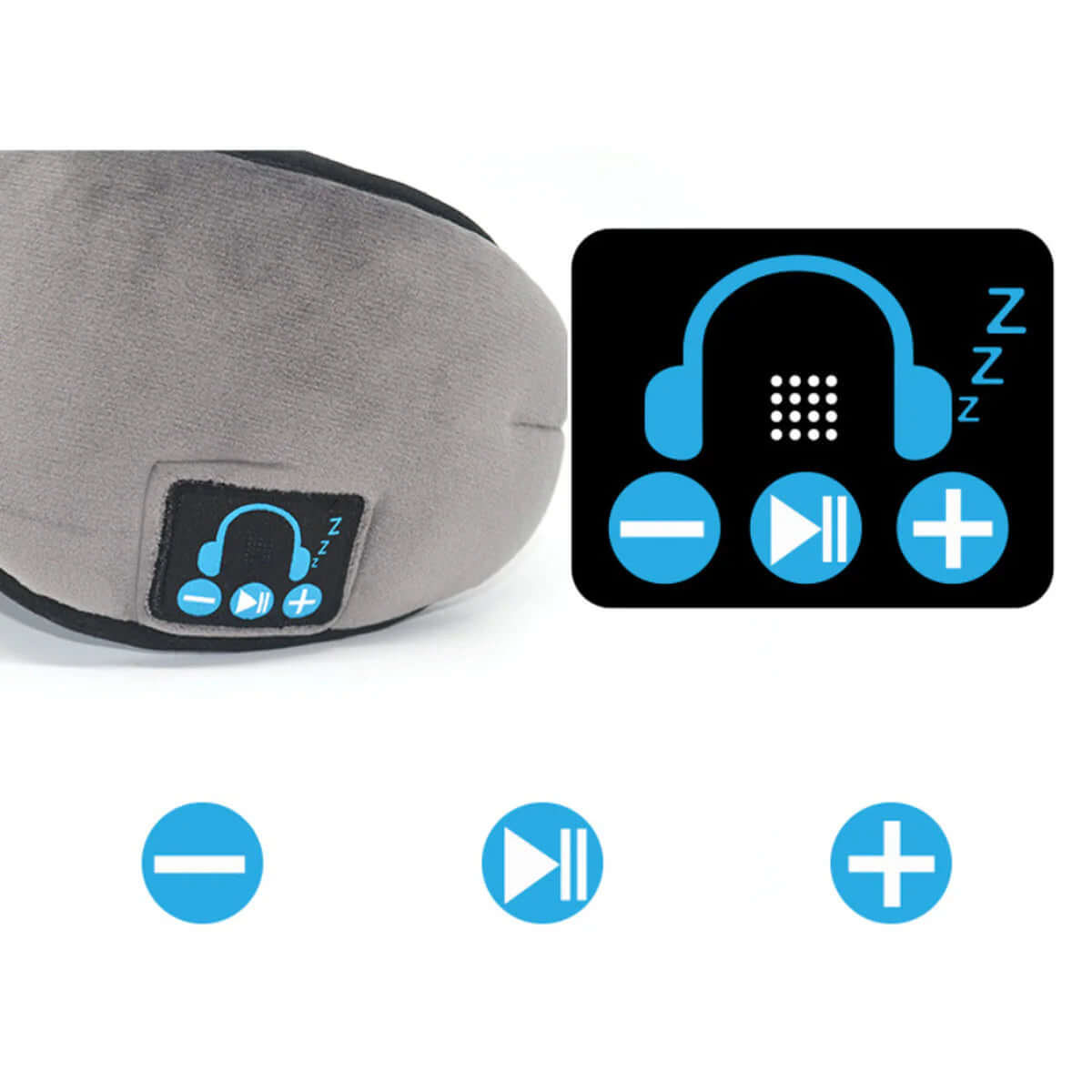 EZ Sleep Eye Blind Fold with Bluetooth Music