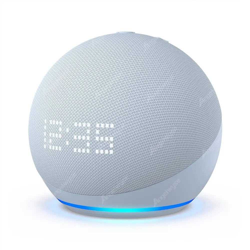 Original Alexa Echo Dot 5th Generation Smart Mini Wifi Home BT Alexa Speaker Horn with Sound Control Voice Assistant and Clock