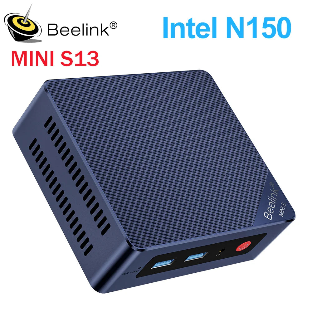 Beelink Mini S13 Intel Twin Lake N150 S12 Pro N100 16G 500G Mini S 11th N5095 DDR4 8GB 128GB Desktop Computer N95 VS GMKtec G3