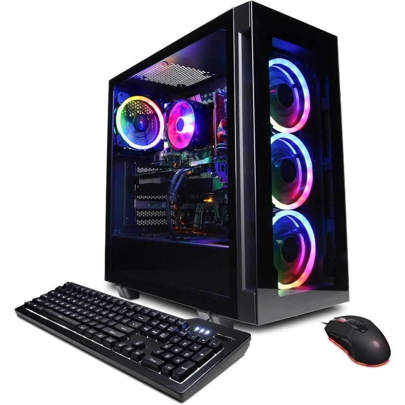 Gamer Master Gaming PC, AMD Ryzen 500GB NVMe SSD, Wi-Fi Ready & Windows 11 Home，home.