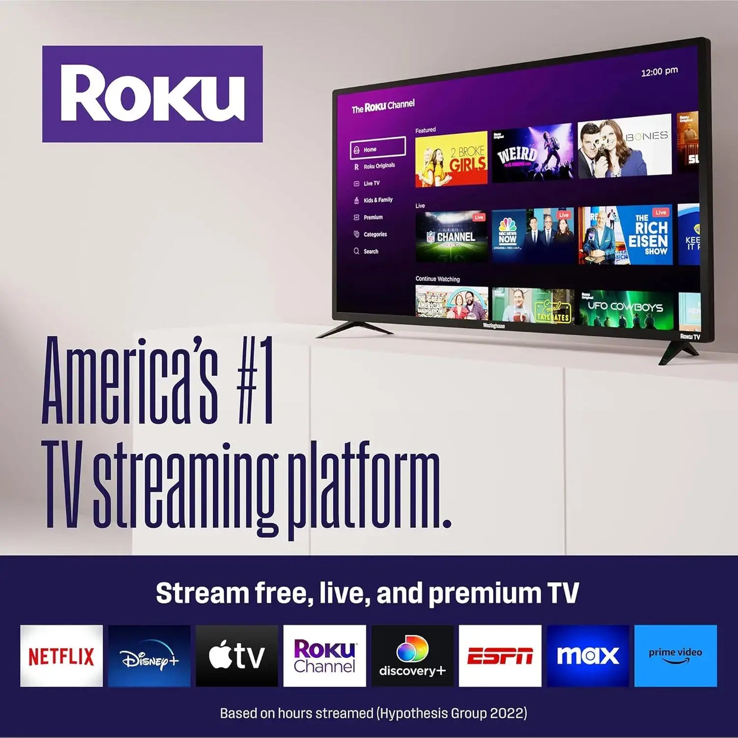 Roku TV - 32 Inch Smart TV, 720P LED HD TV with Wi-Fi Connectivity and Mobile App, Flat Screen TV Compatible with Apple Home Kit