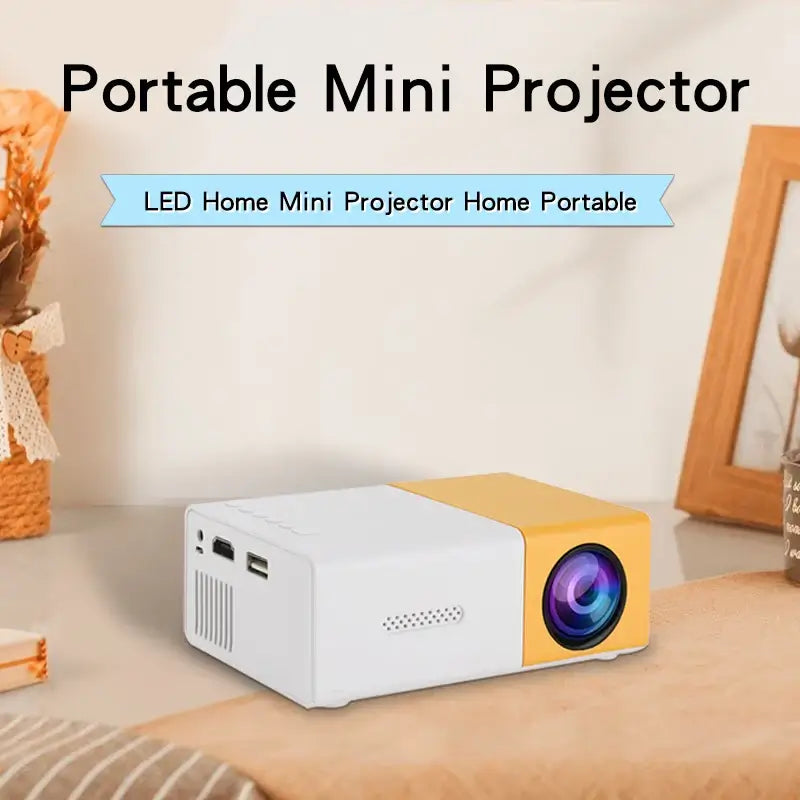 YG300 Mini Portable HD Projector is suitable for home, outdoor, and portable projectors, supporting USB, HDMI, and SD card links