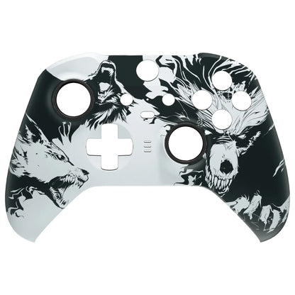 eXtremeRate Patterned Faceplate Front Housing Shell Replacement Kit for Xbox One Elite Series 2 Controller - Series 1