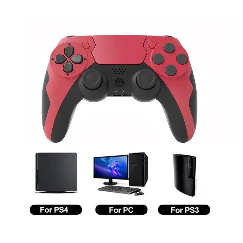 GAMINJA P48 Wireless Gamepad with Six Axis Gyroscope Game Controller For PS4 PS3 Console Wins 7 8 10 Dual Vibration PC Joystick