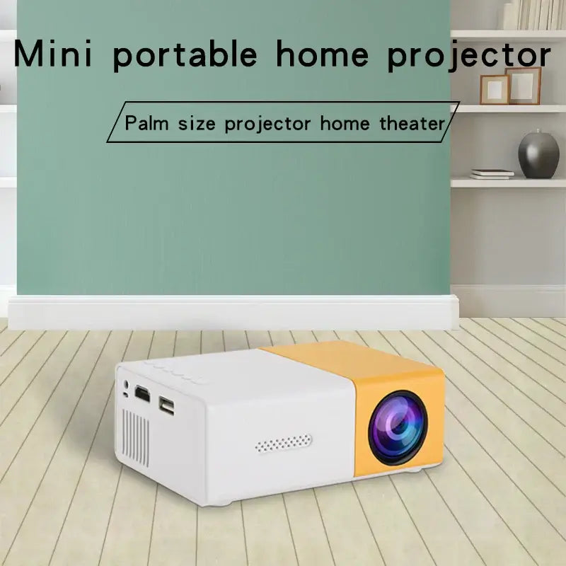 YG300 Mini Portable HD Projector is suitable for home, outdoor, and portable projectors, supporting USB, HDMI, and SD card links