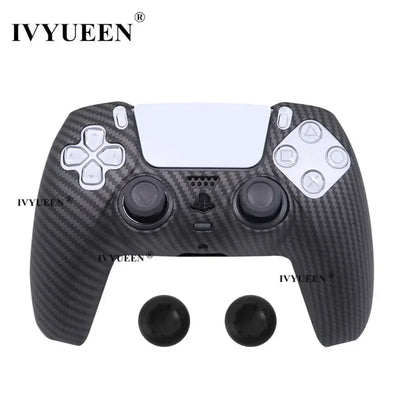 Water Transfer Printing Protective Silicone Case for Sony Playstation 5 PS5 Controller Rubber Cover Joysticks Thumb Grips Caps