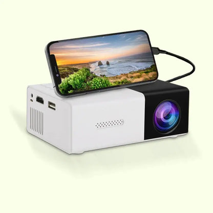 YG300 Mini Portable HD Projector is suitable for home, outdoor, and portable projectors, supporting USB, HDMI, and SD card links