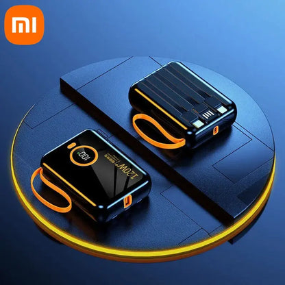 Xiaomi Mini PD120W Built-In Power Bank 100000mah Large Capacity USB Type-C Cable Two-Way Super Fast Charger Powerbank For Iphone