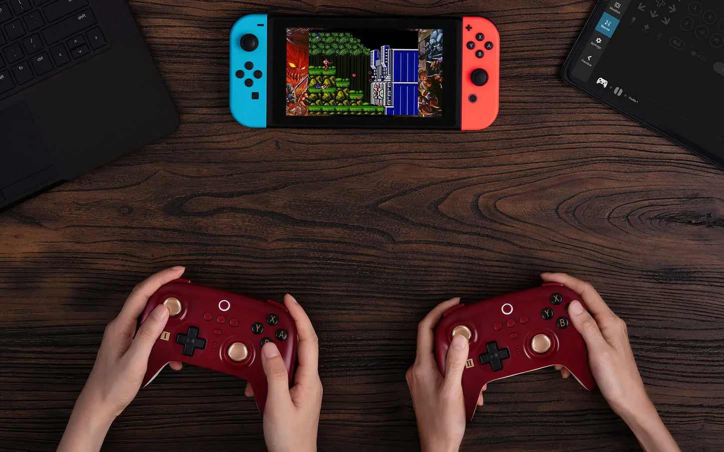 AKNES 8Bitdo Ultimate Bluetooth Controller Gamepad Joystick FC40 and 10th Anniversary Limited Edition for Switch Windows Steam