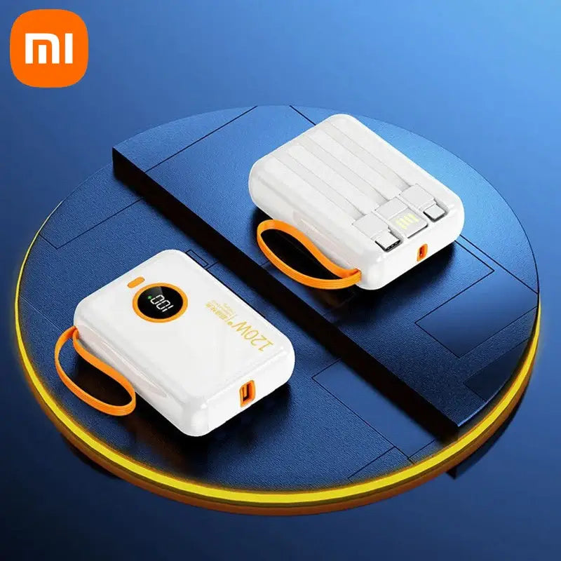 Xiaomi Mini PD120W Built-In Power Bank 100000mah Large Capacity USB Type-C Cable Two-Way Super Fast Charger Powerbank For Iphone