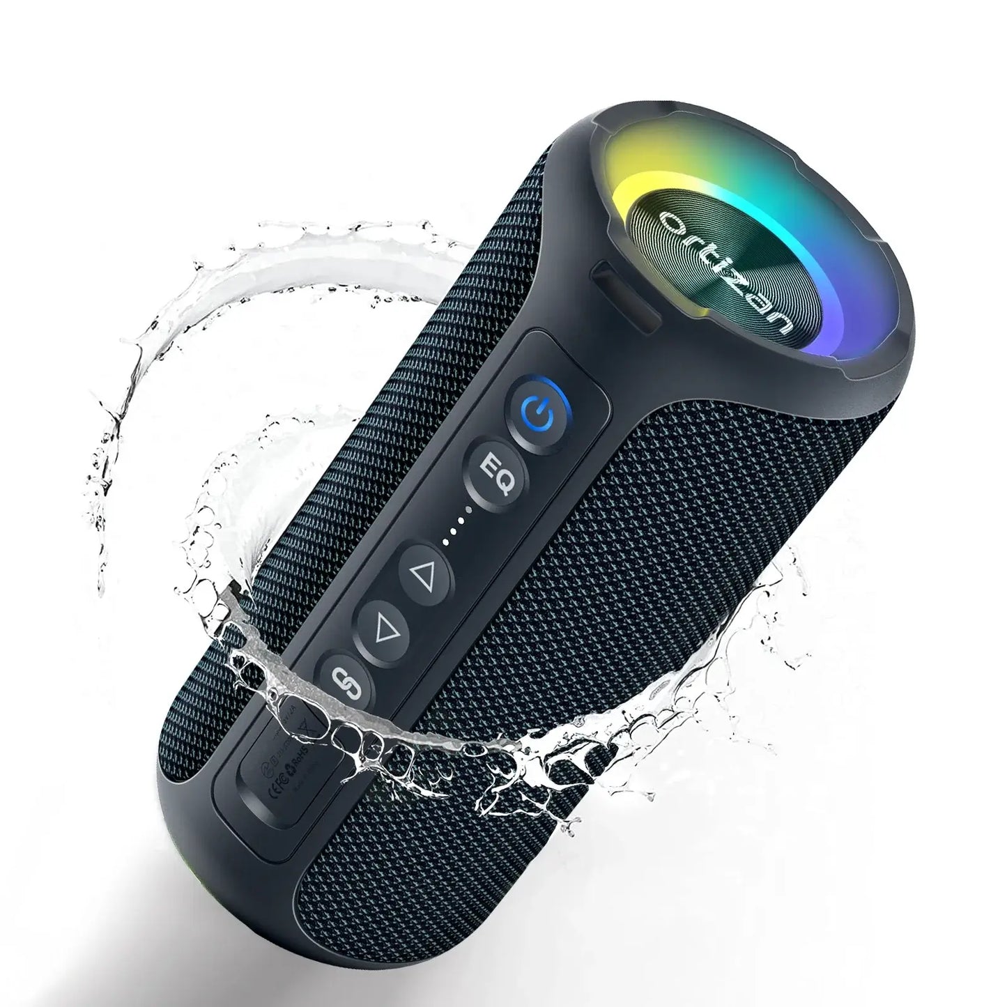 Ortizan Bluetooth Speakers 40W Enhanced Bass Portable Outdoor Wireless Speaker 30Hrs IP7 Waterproof Shower Speaker Bluetooth 5.3