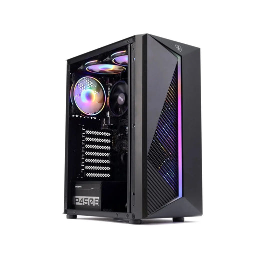 MXZ Gaming PC Ryzen R5 5600G GDDR4 16GB 500G Windows 10 Pro Key Assembly Machine Affordable Gaming Desktop Computer