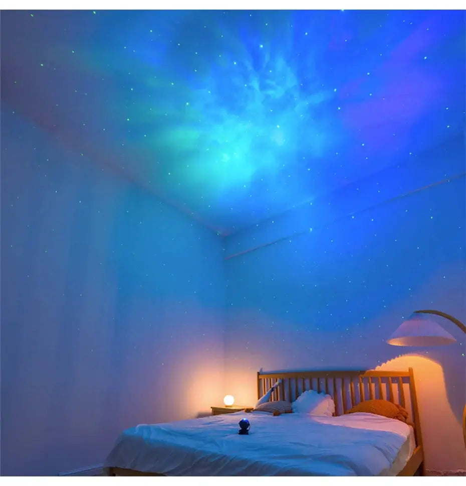 Astronaut Starry Sky Projection Light Full of Stars Ambient Light Spaceman Laser Nebula Water Ripple Bedroom Projection Light