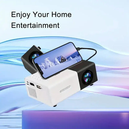 YG300 Mini Portable HD Projector is suitable for home, outdoor, and portable projectors, supporting USB, HDMI, and SD card links