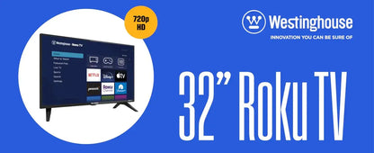 Roku TV - 32 Inch Smart TV, 720P LED HD TV with Wi-Fi Connectivity and Mobile App, Flat Screen TV Compatible with Apple Home Kit