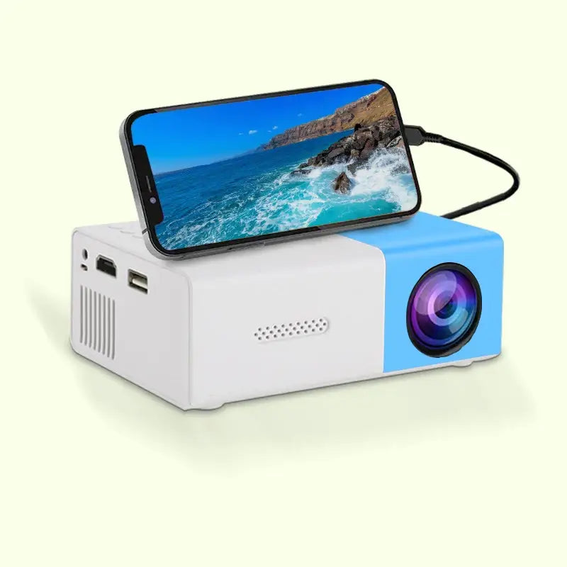 YG300 Mini Portable HD Projector is suitable for home, outdoor, and portable projectors, supporting USB, HDMI, and SD card links