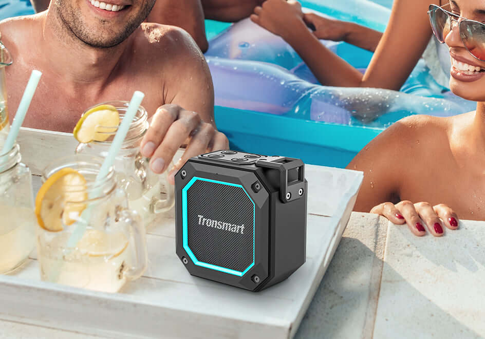 Tronsmart Groove 2 Speaker Portable Speaker with Bluetooth 5.3, True Wireless Stereo, Dual EQ Modes, IPX7 Waterproof, for Shower