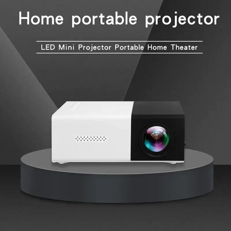 YG300 Mini Portable HD Projector is suitable for home, outdoor, and portable projectors, supporting USB, HDMI, and SD card links