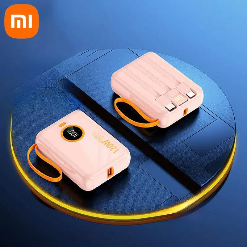 Xiaomi Mini PD120W Built-In Power Bank 100000mah Large Capacity USB Type-C Cable Two-Way Super Fast Charger Powerbank For Iphone