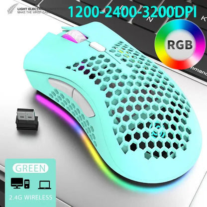 BM600 Wireless Mouse Luminescent Desktop Computer Laptop Universal Rechargable Lightweight Ergonomics Game E-Sports Mouses