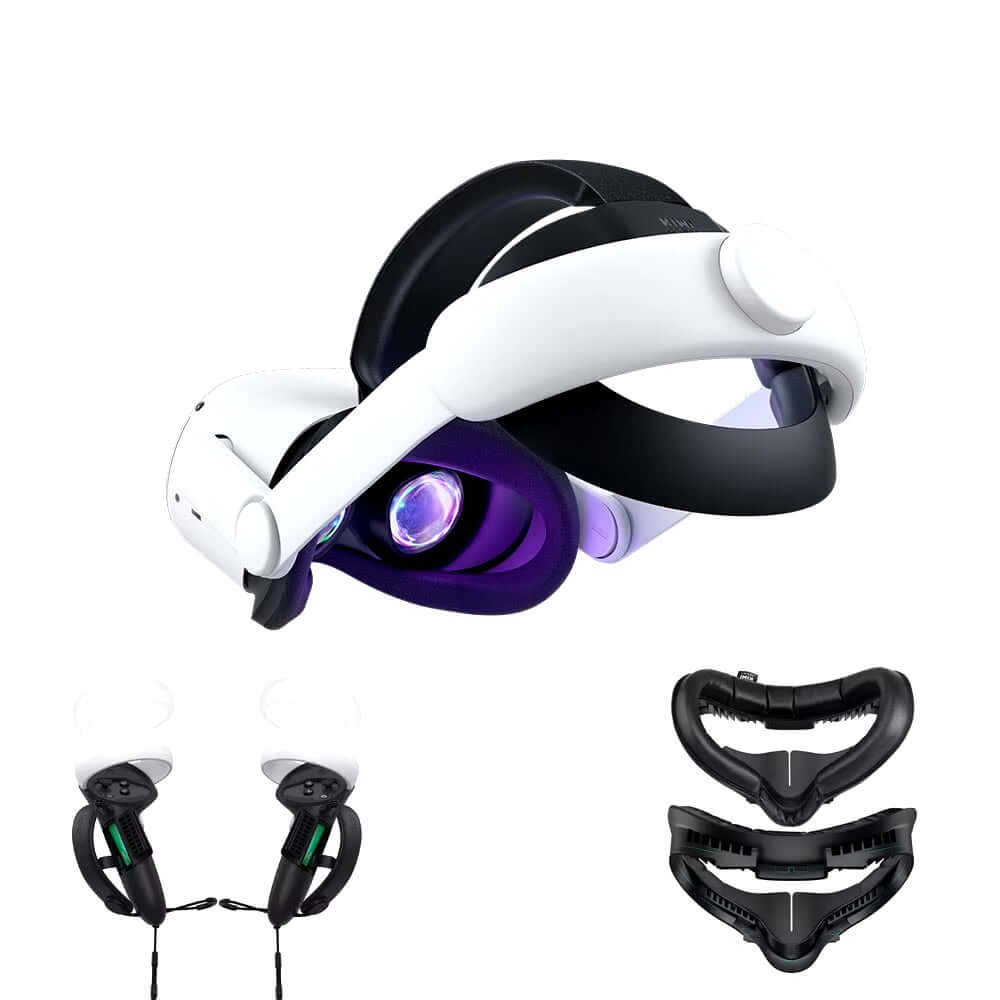 KIWI Design Comfort Adjustable Head Strap Compatible with Quest 2 Increase Supporting Improve Comfort-Virtual VR Accessories